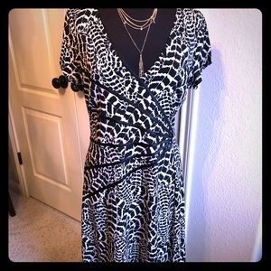 Connected Black and Creme Dress